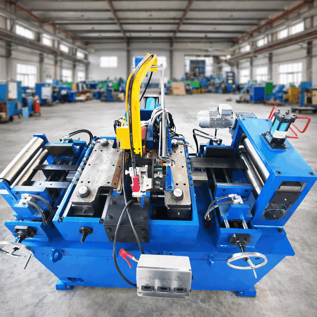 Shear and end welding machine