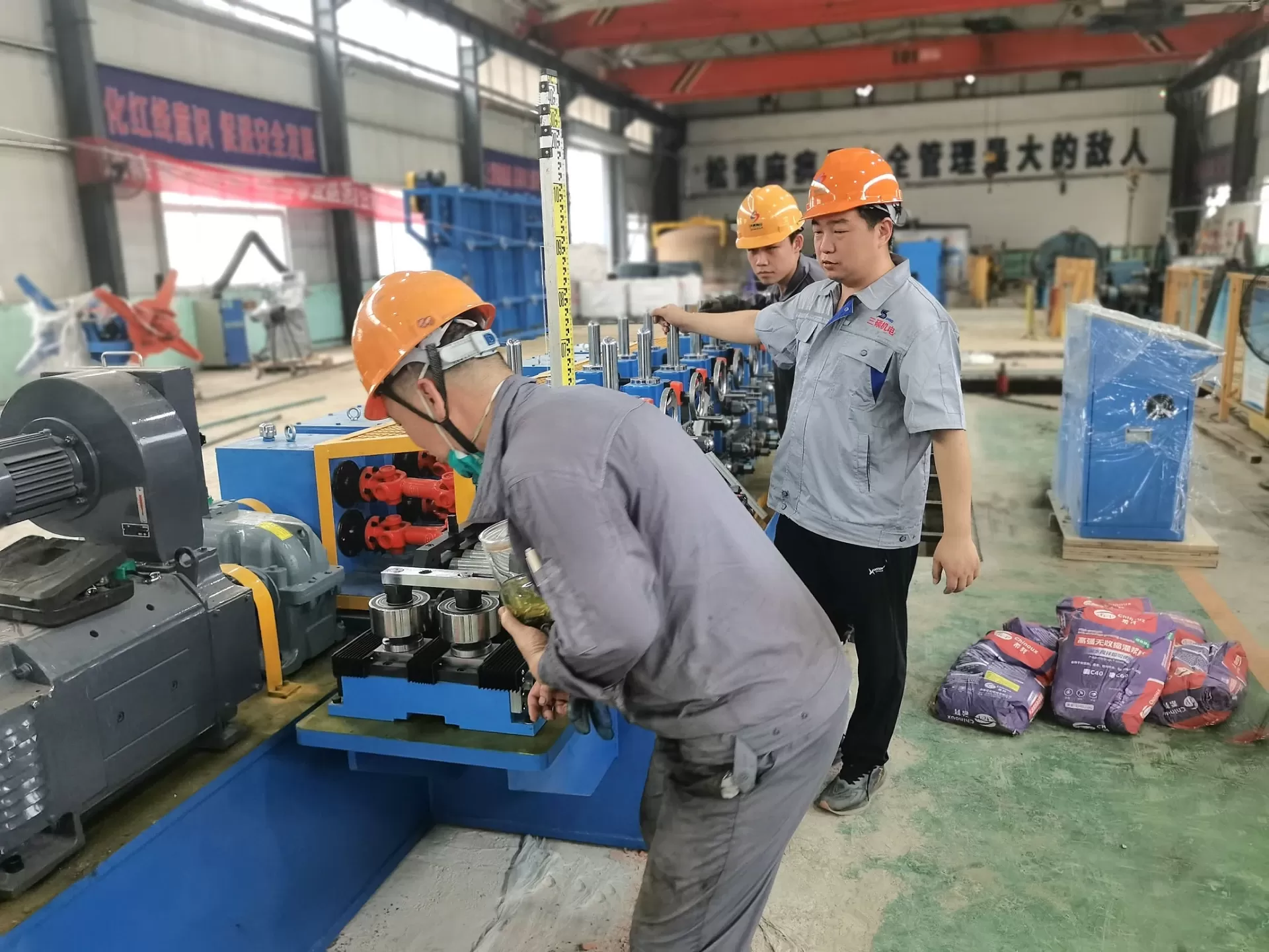 Tube mill installation and commissioning
